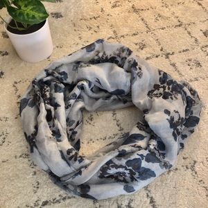 2/$10 Blue Floral Infinity Scarf